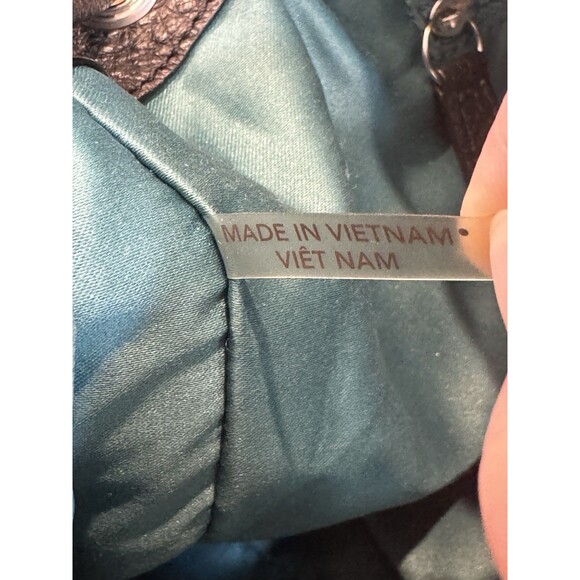 COACH Avery Bucket Drawstring Crossbody Black Pebbled Leather Bag #F27003 - Picture 9 of 13